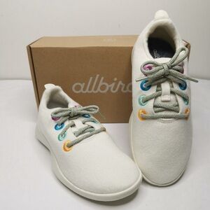 Allbirds Kids Cream Sneakers with Multicolor Accents